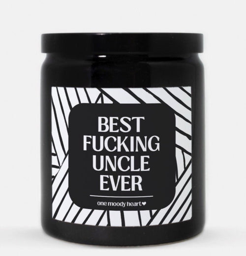 Best Fucking Uncle Ever Candle (Modern Style)