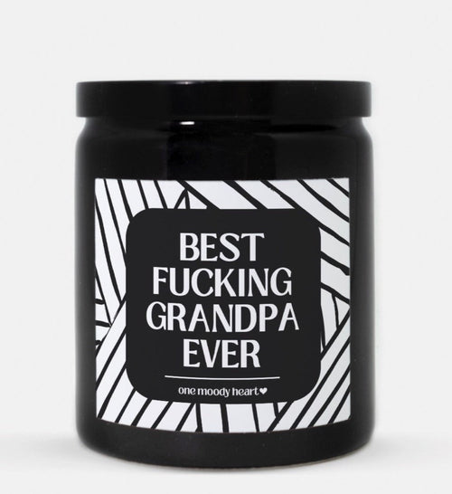 Best Fucking Grandpa Ever Candle (Modern Style)