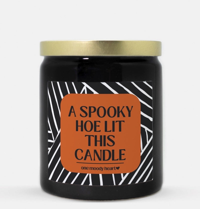 A Spooky Hoe Lit This Candle Halloween Candle