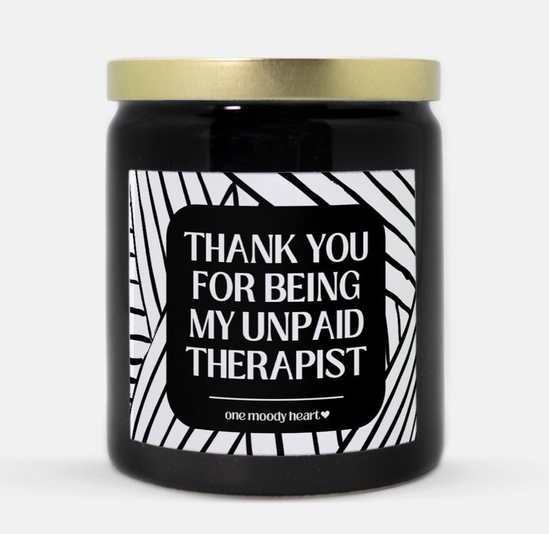 Unpaid Therapist Candle (Modern Style)