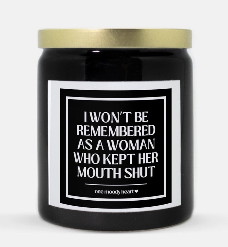 Won't Be Remembered Candle (Classic Style)