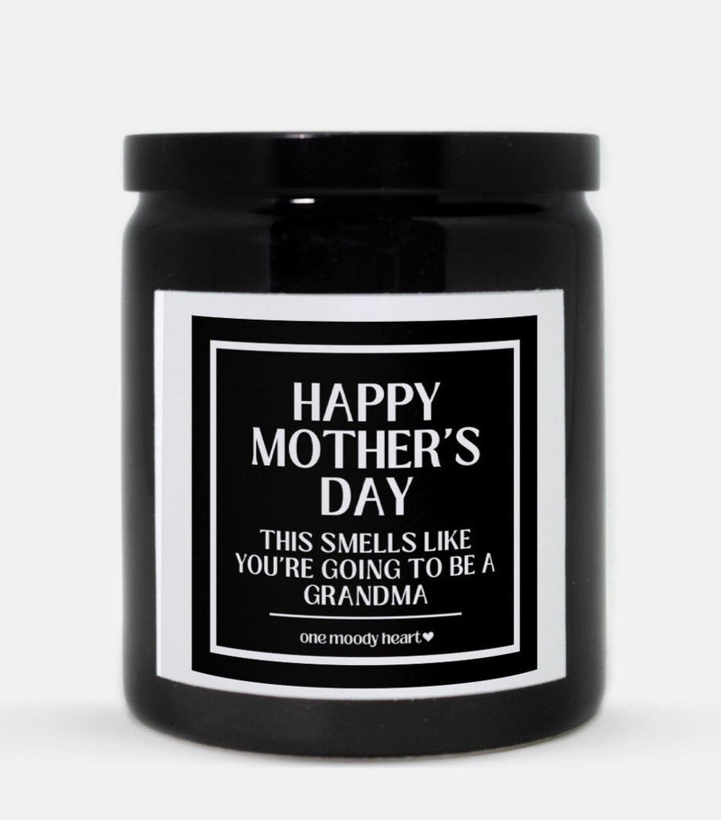 Happy Mother's Day You're Going To Be A Grandma Candle (Classic Style)