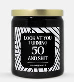 50th Birthday Candle (Modern Style)