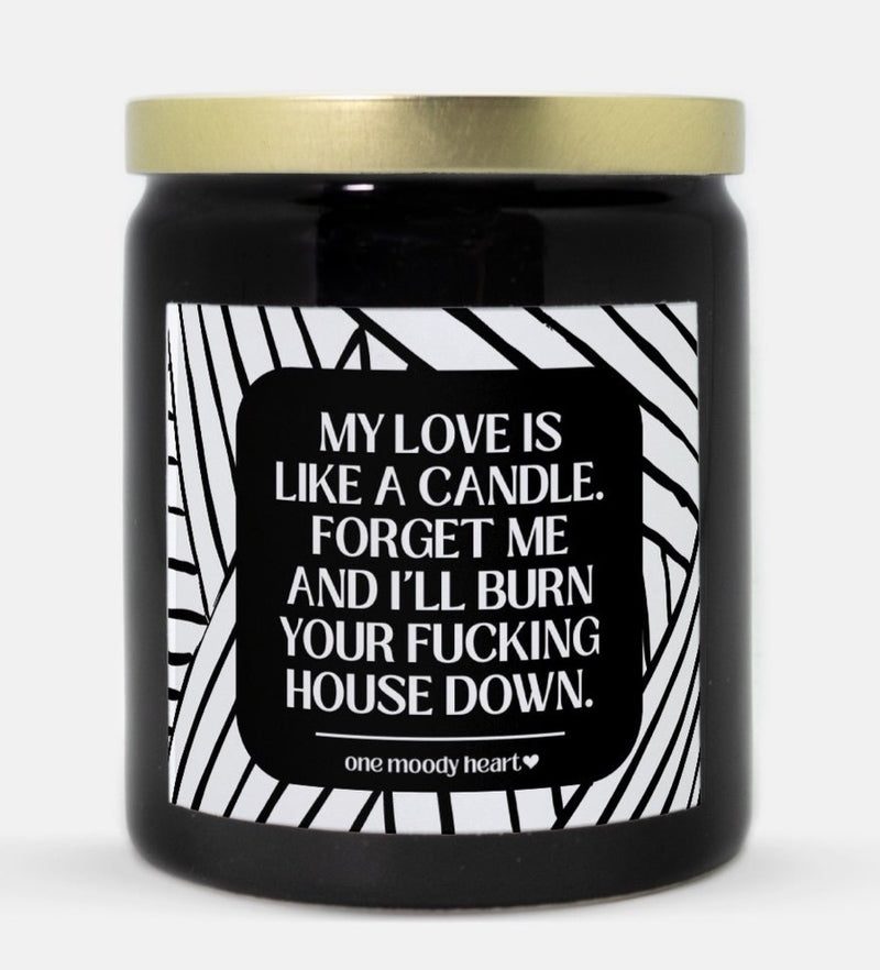 I'll Burn You're Fucking House Down Candle (Modern Style)