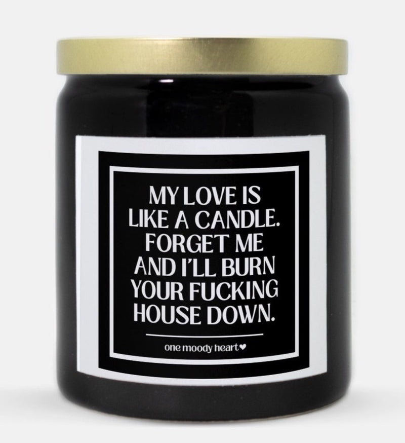 I'll Burn You're Fucking House Down Candle (Classic Style)