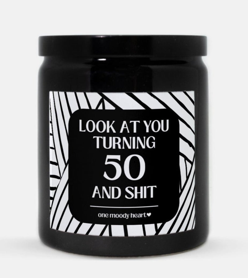 50th Birthday Candle (Modern Style)