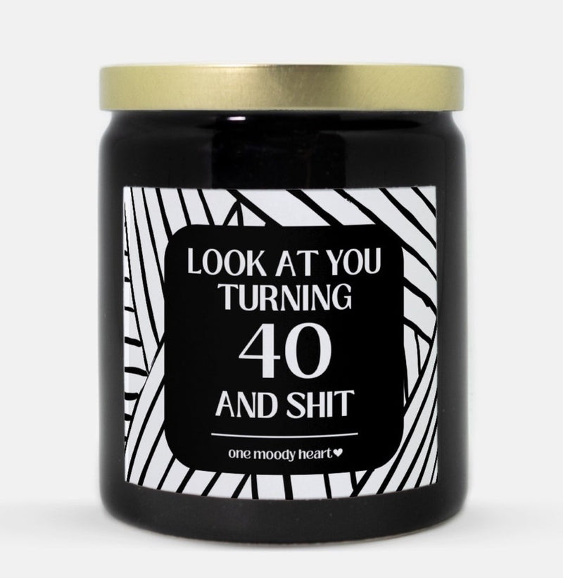 40th Birthday Candle (Modern Style)